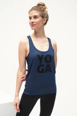 Yoga-Tank-Top "Aja Yoga" - blue - YOGISHOP