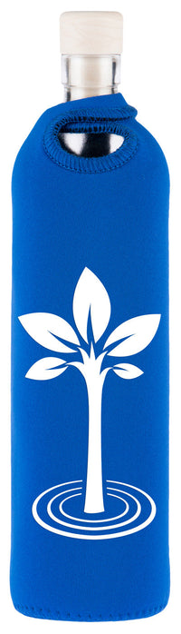 Flaska Trinkflasche NEO DESIGN 0,75 l - blau - Baum des Lebens