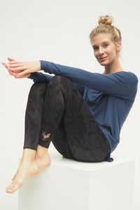 Yoga-Leggings Ganga 7/8 - anthracite - YOGISHOP