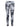 Yoga-Leggings Ganga 7/8 - flower black white - YOGISHOP