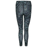 Ganga Leggings 7/8 - mandalay, green - YOGISHOP