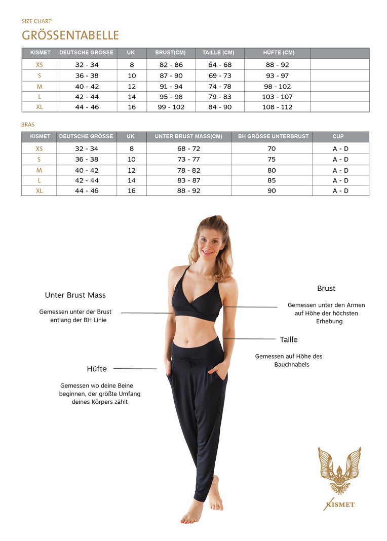 Yoga-Leggings Ganga 7/8 - zebra desert gold - YOGISHOP