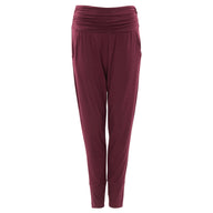 Yoga-Pants Mari bamboo - burgundy - YOGISHOP