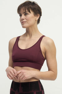 Yoga Bra Rami - ruby - YOGISHOP