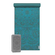 Yoga-Set Starter Edition - lotus mandala (Yogamatte + 1 Yogablock) - YOGISHOP