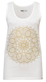 Yoga-Tank-Top „mandala“ - ivory/gold - YOGISHOP