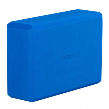 Coreteq High Stability EVA Foam Yoga Block Brick Set of 2 with Yoga Belt  Starter Kit (Blue-Black-Blue)