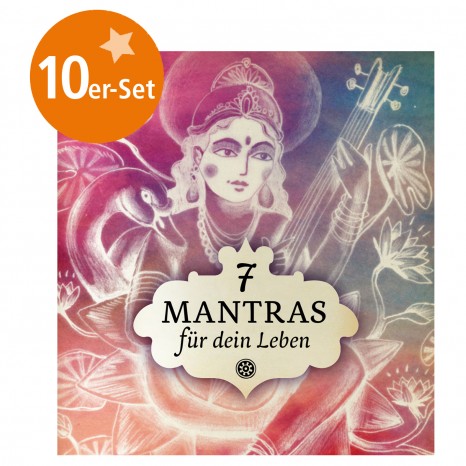 set of 10 Mini Booklet "7 Mantras for Your Life" 