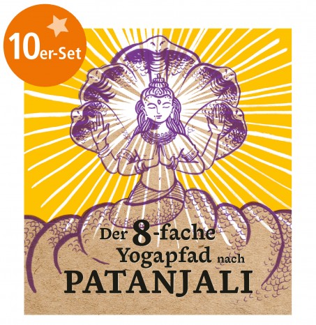 set of 10 Mini Booklet "The 8-fold Path of Yoga according to Patanjali" 