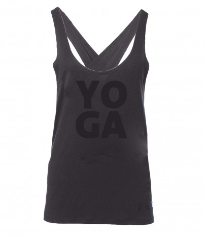 Yoga-Tank-Top "Aja Yoga" - anthracite M