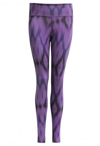 Yoga leggings "Devi" - Ikat purple L