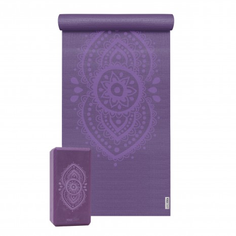 Yoga Set Starter Edition - ajna chakra (yoga mat + 1 yoga block) 