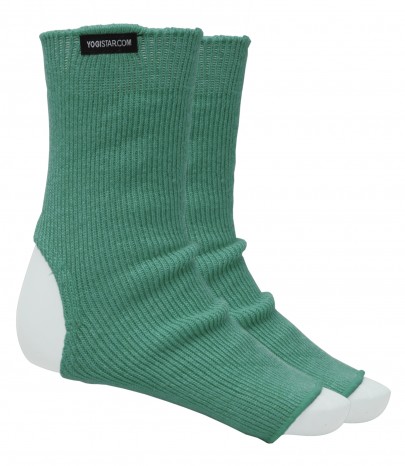 Yoga-Socken emerald green - wool