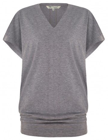 Yoga T-shirt "Freedom" - pale grey marl S