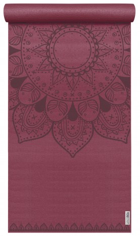Yoga mat yogimat® basic - art collection - harmonic mandala bordeaux